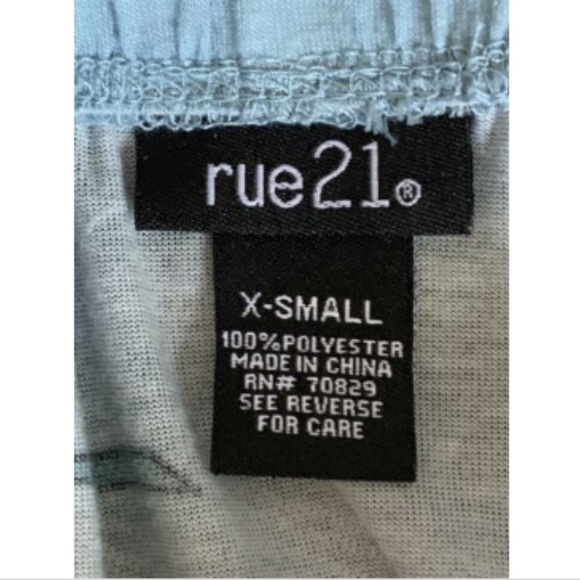 Rue 21 Top Juniors Sz XS Peasant Boho Floral #220H - Picture 6 of 8